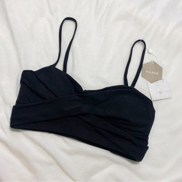 Buffbunny Collection Black Ivy Wrap Sports Bra Medium New With Tags - Picture 5 of 13